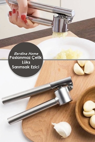 Sarımsak Ezic Çeliki Pratik Sarımsak Ezeceği Lüks Çelik