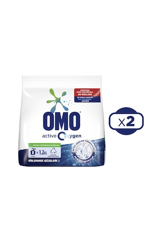 Omo Matik Active Oxygen Toz Deterjan 2 x 1200 G