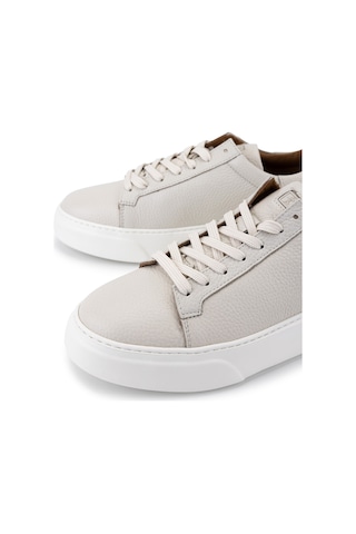 Tamer Tanca Erkek Hakiki Deri Bej Floter Sneakers & Spor Ayakkabı 1212 2501 Erk Ayk Y26 Bej Fltr