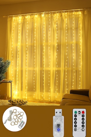 Su Geçirmez Led Dize Işıklar Uzakta Kumandalı Parti Düğün Ev Gün Işığı