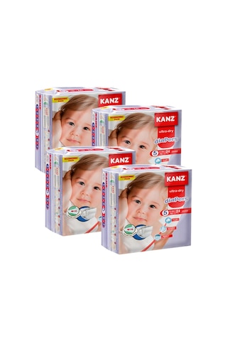 Kanz Ultra-Dry Diapers Bebek Bezi 5 Numara Junior Ekonomik Paket 4 x 24 Adet 4'lü