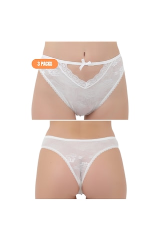 Basic Yumuşak Dokulu Penye Külot Kırmızı Renk Beyaz