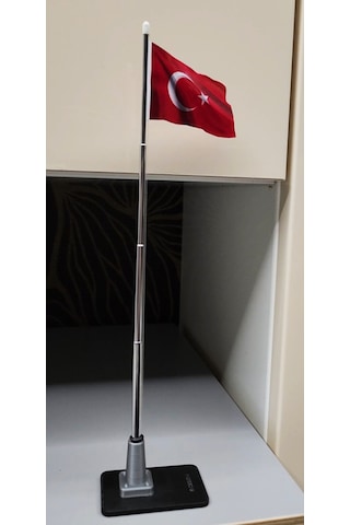 Minyatür Masaüstü Türk Bayrağı Maketi 26 CM
