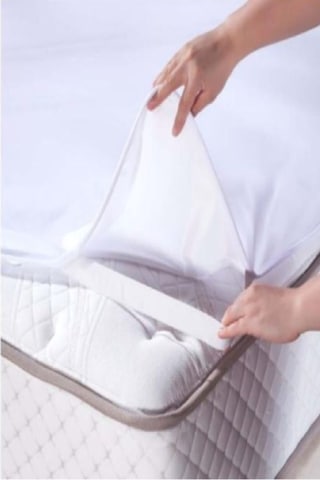Mycey Alez 70x140 Cm Sıvı Geçirmez Micro Yatak Koruyucu Beyaz