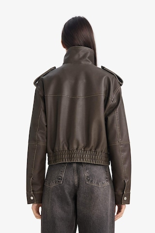 Defacto Relax Fit Suni Deri Mont G0667ax26spkh405 Haki-kh405