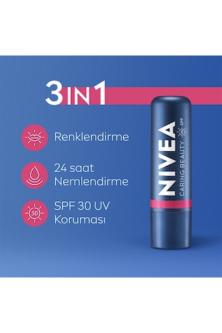 Nivea Renkli Dudak Bakım Kremi ve Yanak Balmı SPF30 Pink