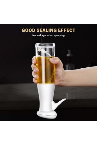 Xindoker Cam Yağ Spreyi 200ml - Zarf Şekli İnce Buhar, Multifonksiyonel Soya Sos, Sirke, Su , Anti Kayma Tabanlı, Mutfak/grill İçin Dayanıklı Çok Renkli