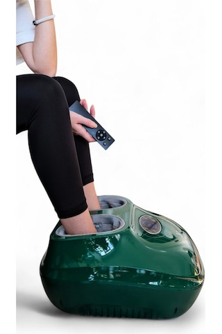Jade Master Ayak Masaj Aleti Hava Sıkıştırma Aparatlı Ayak Bacak Masaj Aleti Yeşil