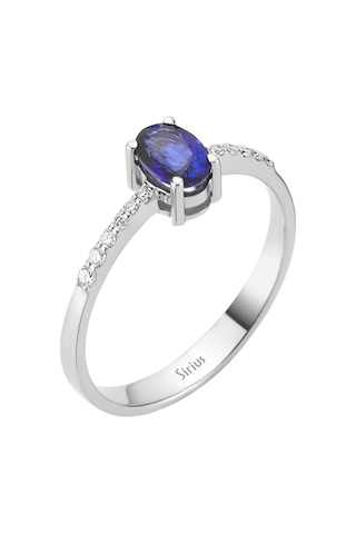 Sirius Pırlanta Ve Oval Safir Taşlı Yüzük 0817R0156