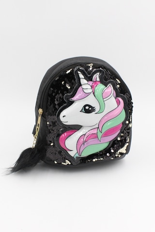 Chantaky 039 3001 Unicorn Payet Siyah Çocuk Sırt Çantası Siyah