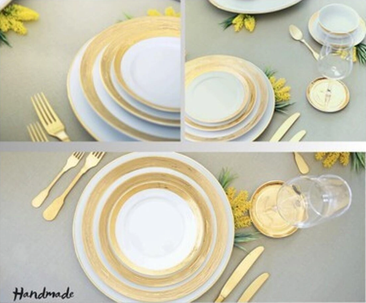 Porcel Auratus Sunset 54 Parça Yemek Takımı Süt Beyazı