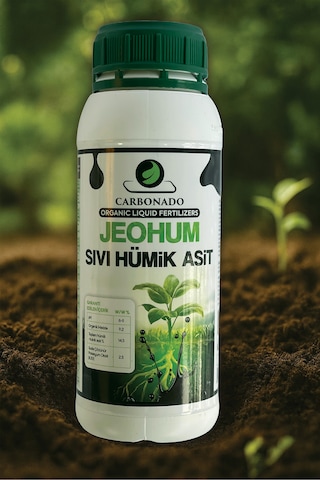 Jeohum %100 Doğal Leonardit Kaynaklı Sıvı Hümik Asit 1 Litre