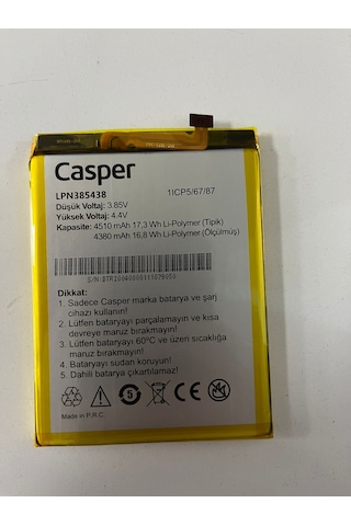 Casper Via X20 Batarya Pil