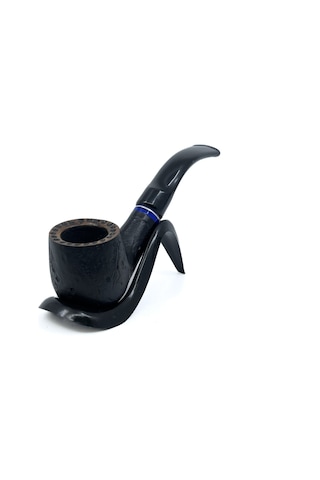 Dapper Bent Billiard Briar Gül Kökü 9 Mm Filtreli El Yapımı Pipo - 3079