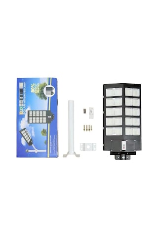 300w Solar Hareket Sensörlü Bahçe Aydınlatması 6 Led Panel Lamba, Güneş Enerjili, Kumandalı 3modlu