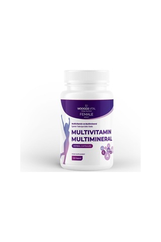 Yetişkin Kadınlar İçin Multivitamin Ve Multimineral İçeren Takviye Edici Gıda 120 Kapsül