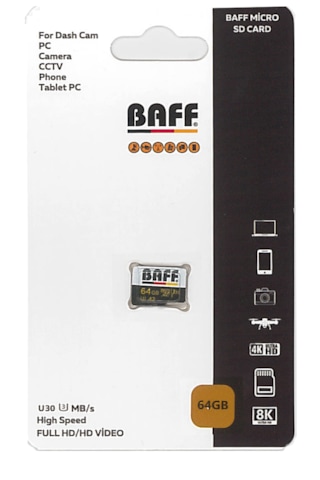 Baff 64gb Hafıza Kartı Video Kayıt Destekli Uhs-ı U3 A2