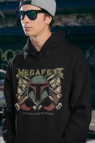 Sevbano Megadeth Rock Metal Baskılı Unisex Oversize Hunting Is My Busines Siyah