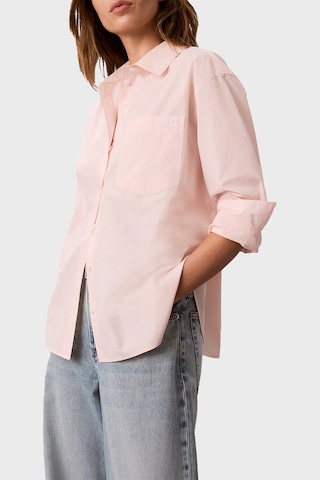 Calvin Klein % 100 Pamuk Relaxed Fit Uzun Kollu Gömlek Lv047f102gvg3 Kadın Gömlek Lv047f102g Vg3 Pudra
