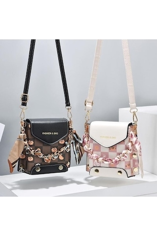 Tongxida Yeni Yabancı Telefonu Stil Moda Kadın Çapraz Çanta Bosphorusboutique Kahverengi Kahverengi