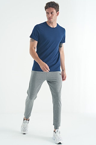 Air Jones Tommy Life Calvin İndigo Basic Erkek T-shirt - 88245 Indıgo