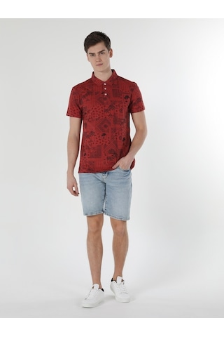 Colin's Regular Fit Polo Yaka Turuncu Erkek Kısa Kol Tişört CL1058211_Q1.V1_COR Kahverengi