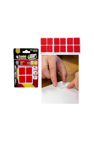 Montaj Bandı 2.5 Kg - Çift Taraflı Hazır Kesilmiş Silikon Bant 12'li Montaj Bandı, Şeffaf