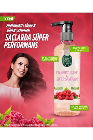 Eyüp Sabri Tuncer Frambuazlı Sirke Süper Şampuan 6 x 100 ML