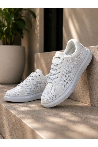 Günlük Rahat Taban Bağcıklı Sneaker Spor Ayakkabı Buz