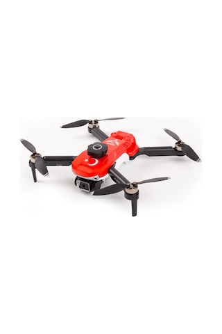 Yıldız İha Heki Skymaster Fırçasız Motor,çift Kamera Engel Sensörlü Hobi Dronu Kırmızı,1 Bataryalı