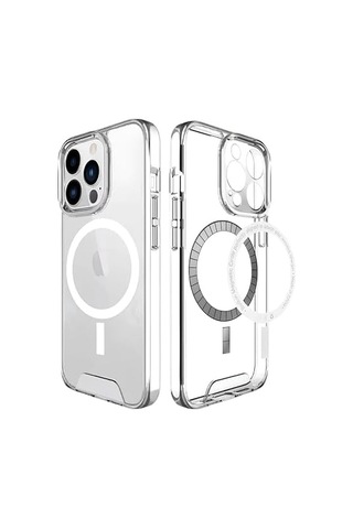 Apple iPhone 14 Pro Max Kılıf 6.7" Magsafe İle Uyumlu, Ultra Berrak , Kamera Yüzey Korumalı Cep Telefon Kılıfı, Yastıklı Köşe Korumalı Kapak, Ekstra Tuşlar, Phone Case - Şeffaf