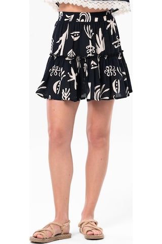 Akyaka Şile Bezi Fırfırlı Kısa Yazlık Otantik Etek Siyah Syh-siyah Siyah
