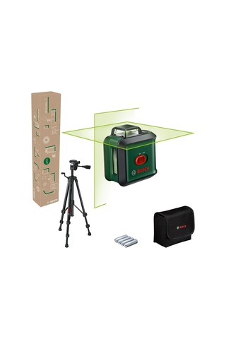 Home & Garden Universallevel 360 Set Çapraz Çizgi Lazeri 24m Çalışma Alanı,360 Yatay Çizgi İle Hizalama, +- 0,