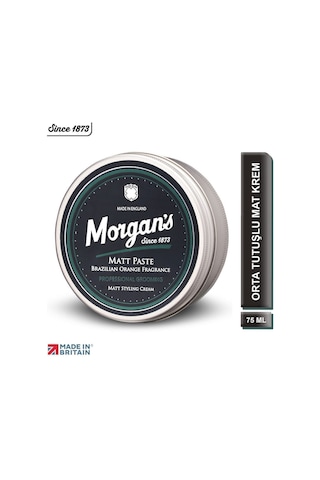 Morgan's Matt Paste Brazilian Orange - Mat Görünümlü Orta Tutuşlu Saç Şekillendirme Kremi 75 Ml