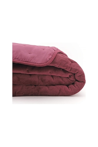 Aksu Soft Vienna Çift Kişilik Yatak Örtüsü Seti 220x240 -mürdüm Mürdüm