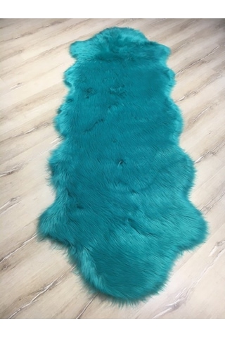 Doğuş Peluş Halı Apost Turkuaz 75 x 200Cm Post Halı Yolluk