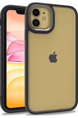 Apple Uyumlu iPhone 12 Uyumlu Zore Flora Kılıf-siyah Siyah -