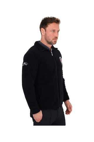 Moda Canel Yeni Tip Siyah Güvenlik Polar Armalı ve Sırt Nakışlı