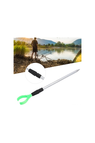 Skycity Alüminyum Halka Çubuk Tutucu, Kısa Uzunluk Ayarlanabilir, Toprak Sokucu, Dayanıklı, Hafif, Balıkçılık Aksesuarı - 50cm