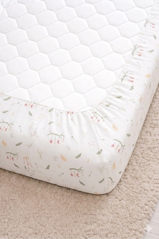 %100 Pamuk Lastikli Bebek Çarşafı + Yastık Kılıfı Park Yatak 60x120 70x110 70x120 Uyumlu Dal