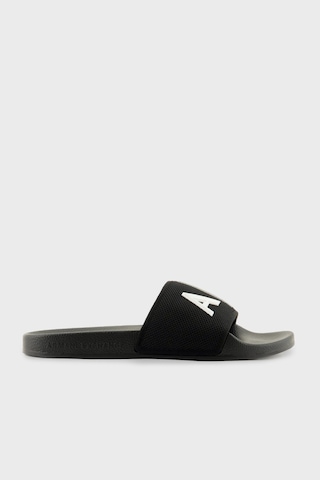 Armani Exchange Erkek Terlik Xup001 Xv820 S277 Siyah-beyaz Beyaz - Siyah