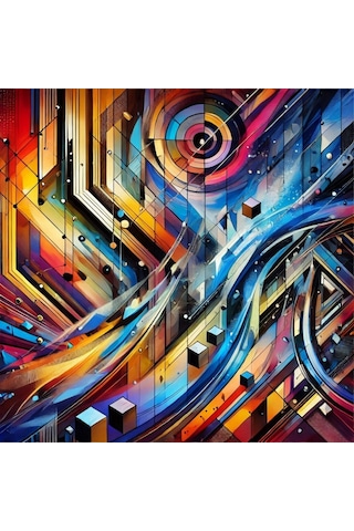 İskandinav Soyut Tablo Set Çerçevesiz 50x50cm Pvc Tablo 4'lü Set 025 Her Bir Tablo 50x50cm Büyüklüğündedir.