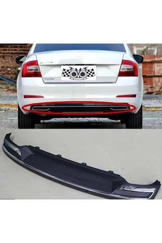 Skoda Octavia Arka Tampon Difüzörü Amg Model 2013  /2017