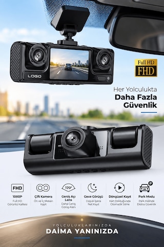 Full Hd 1080p Döngüsel Kayıtlı Araç Kamerası Tkndy-bsva4969 43781403