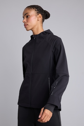 Defacto Rüzgar Geçirmez Su İtici Softshell Slim Fit Kapüşonlu Fermuarlı Cepli Yağmurluk C4951ax26aubk81 Siyah-bk81