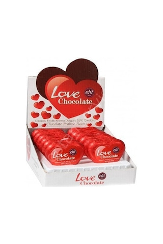 Elit Love Chocolate Kalp Çikolata 21 Gr 12 Adet