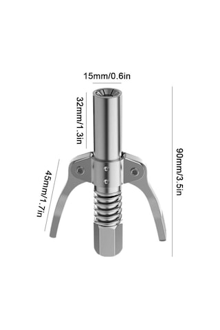 Çift Mandallı Gres Pompası Ucu 12.000 Psı