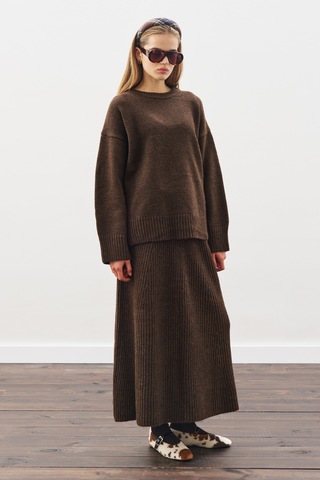 Chunky Oversıze Kazak Kahverengi Kahverengi