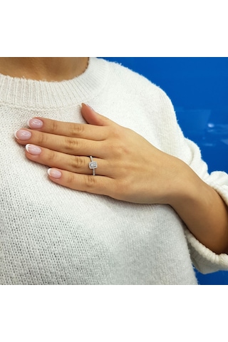 Lova 0,25 Karat Baget Pırlanta Yüzük - 1030249