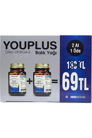 Youplus Daily Omega-3 Balık Yağı 30 Kapsül 2 Al 1 Öde